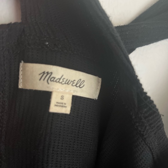 Madewell Cross-Back Sleeveless Top SM Black - Picture 3 of 3